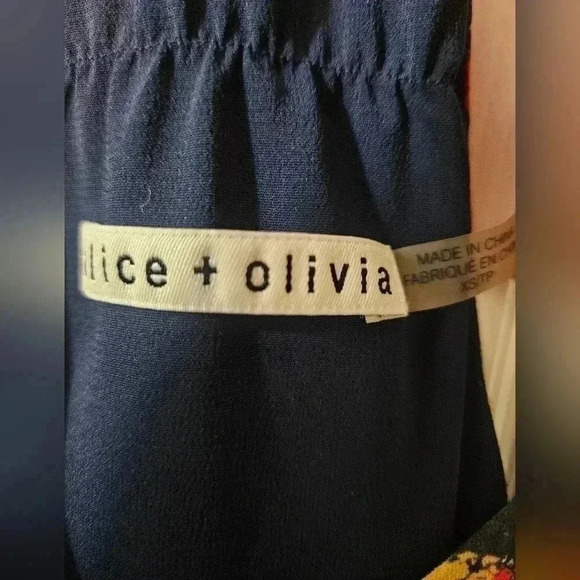 Alice + Olivia Loma Waterfall Drape Back Tank in Crown Jewel - Picture 5 of 6